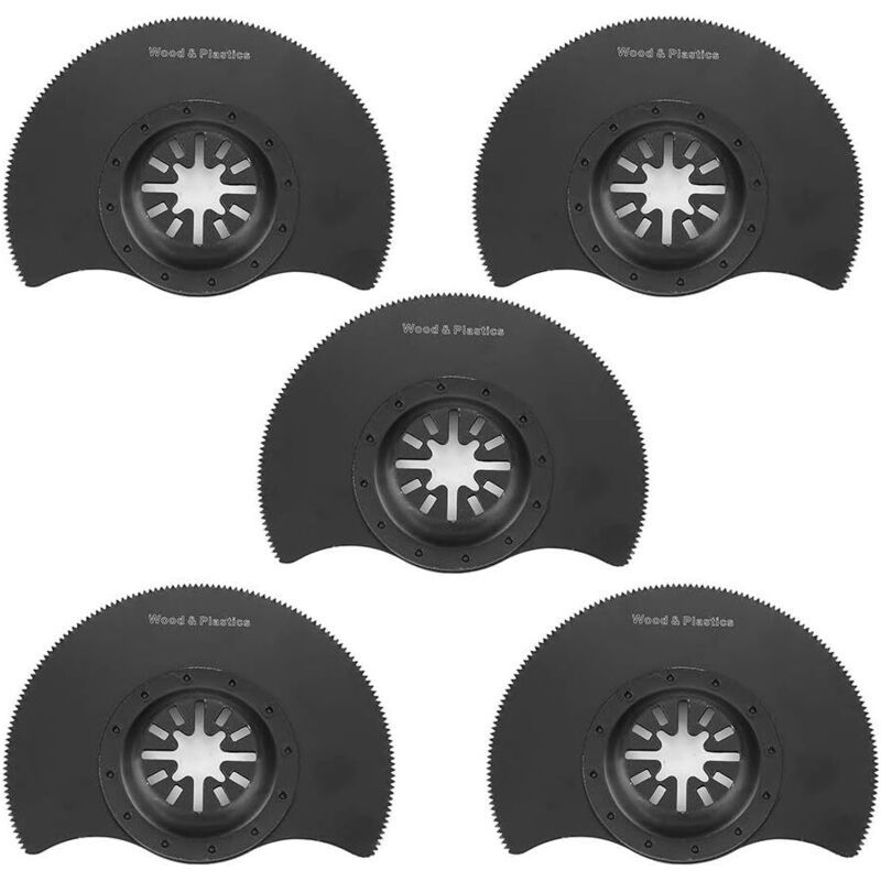 Lames De Scie Oscillantes, 5 Pièces Multitool Kit De Lames De Scie À Dégagement Rapide Pour Réparer La Coupe
