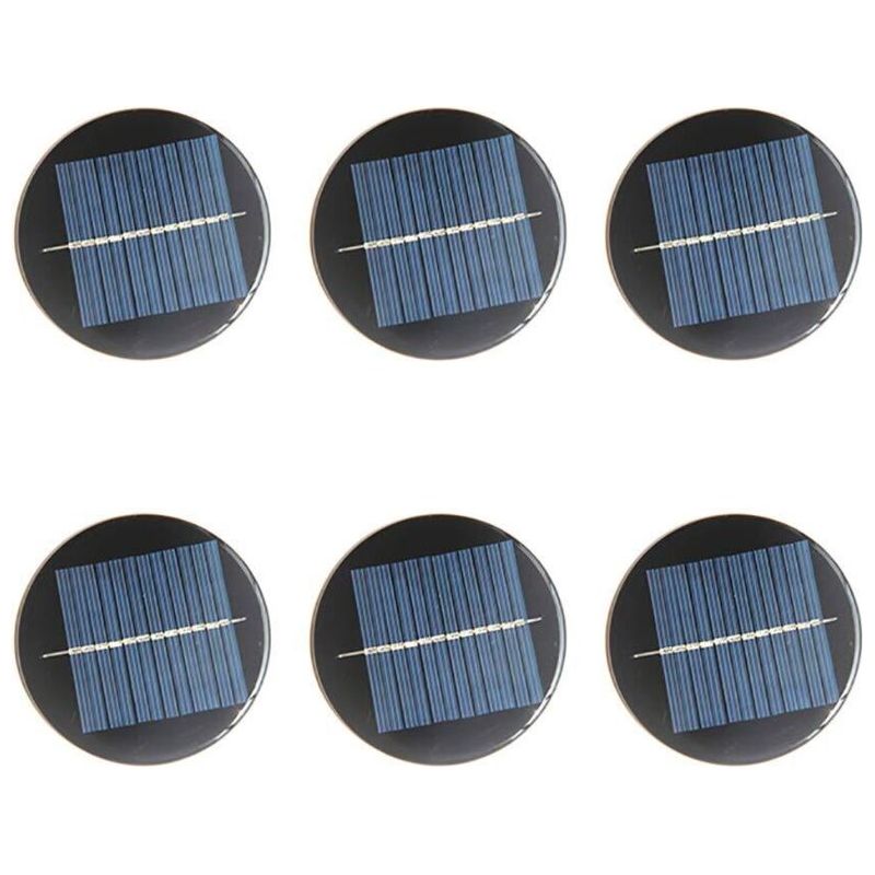 Lot De 6 Mini Cellules De Panneau Solaire 6 V 80 Mm Pour Énergie Solaire, Bricolage, Maison, Jardin, Projets Scientifiques – Jouets – Chargeur De Batterie