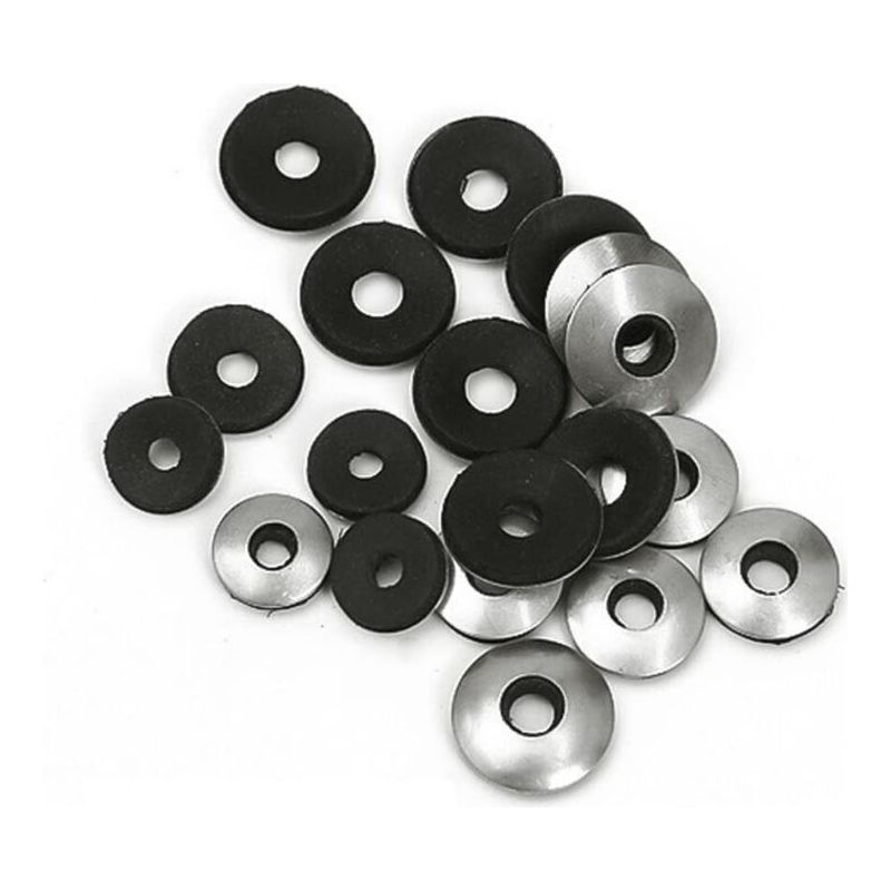 Aougo – Rondelles D'Étanchéité En Néoprène Epdm Pour Vis Auto-perceuses – Diamètre 16mm – Épaisseur 2.5mm – Lot De 50 Pièces