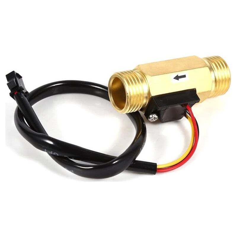 Commutateur De Débit D'eau - 1 Pc Nouveau G1/2"cuivre Effet Hall Capteur De Débit D'eau Liquide Commutateur Débitmètre Mètre 1-30l/min Haute Qualité