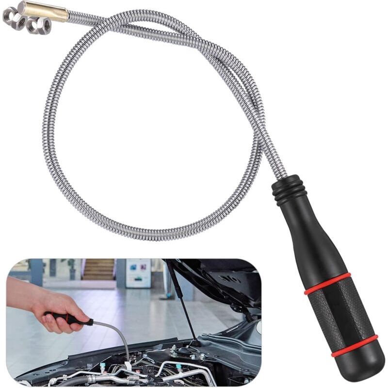 60cm Outil De Ramassage Magnétique Flexible, Outil De Ramassage Magnétique Puissant, Aimant Télescopique, Outil De Ramassage Magnétique Portable