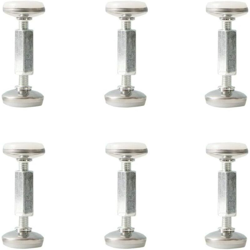 6 Pcs Outil Anti-secousse Cadre Lit Réglable, Bouchons Tête De Lit De Fixation Anti-secousse Filetés, Stabilisateur Support Télescopique Anti-tremblement Chevet Pour Lits, Canapés ( Size : 75-93mm )