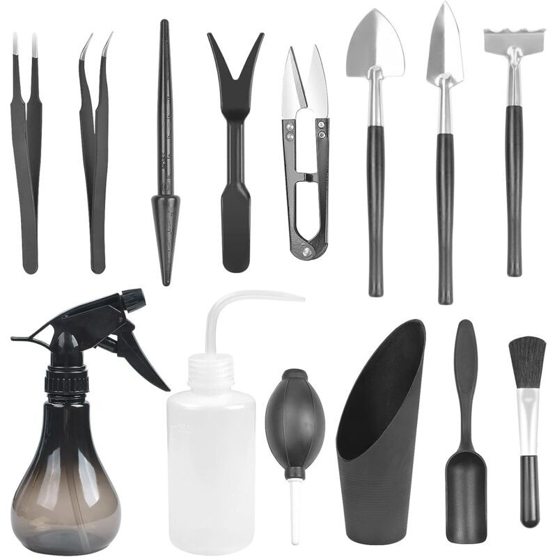 14 Pièces Outil De Jardin Petit, Mini Outils De Jardinage Outil De Bonsaï, Mini Outil De Plantation Pour Plante En Pot, Plantation Succulente