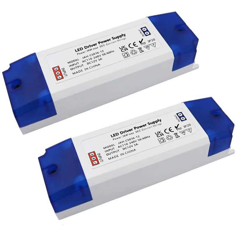 Transformateur Led 12 V,transformateur Led 230 V À 12 V,pilote De Transformateur Led 0-36 W,alimentation À Tension Constante Pour Éclairage Sous Armoire,affichage Led À Bande,ampoules Led Mr16 Mr11 G4
