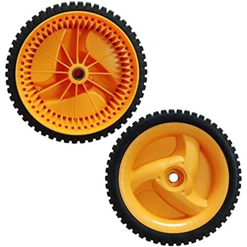Aougo – Lot De 2 Roues Motrices 195 Mm – 53 Dents – Compatible Husqvarna, Electrolux, Mcculloch – Caoutchouc Durable Pour Tondeuses À Gazon