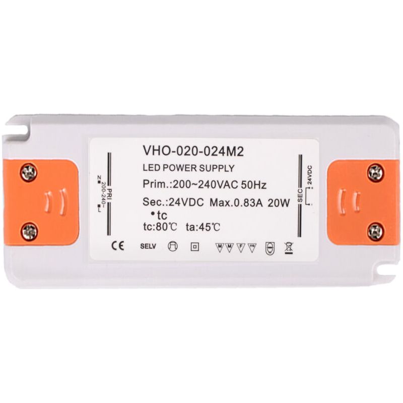 Transformateur D'Alimentation Led - 20w, 12v Dc, 1.67a - Tension Constante Pour Les Bandes Led Et G4, Mr11, Mr16 Ampoules Led