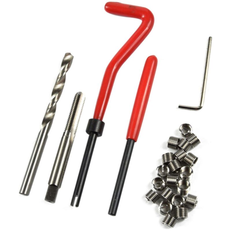 Kit De Réparation De Filetage M-10 X 1.25, 15 Pièces, Compatible Hélicoptère, Fils Endommagés De 10mm