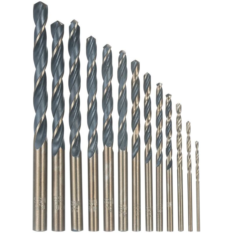 13 Pcs Bit De Forage En Acier À Haute Vitesse