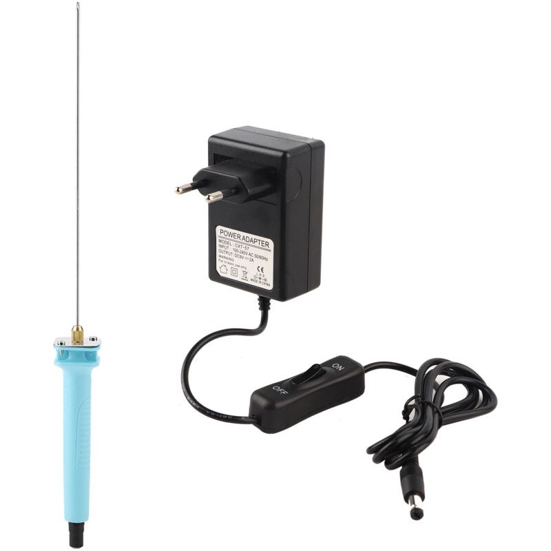 Sjlerst Stylo De Gravure De Coupe De Chaleur De Polystyrène De Mousse De Coupeur De Fil Chaud Électrique De 18w 15cm 100-240v