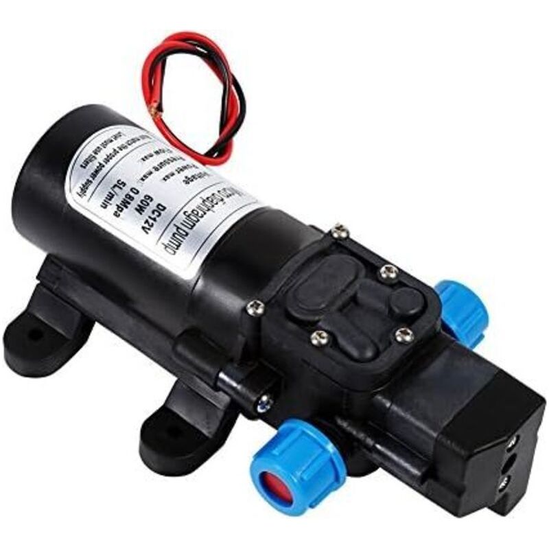 Pompe À Eau À Membrane Auto Amorçante Haute Pression Cc 12 V 5 L/min Avec Interrupteur De Pression Intégré Pour Lavage De Voiture, Nettoyage De Bateau, Arrosage Du Jardin