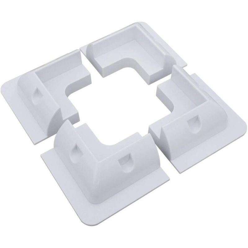 Support Panneau Solaire 4 Angles, Sans Perçage, Pour Installations De Camping-car Et Caravanes À Camping-cars À La Mer Rv Résistant Aux Uv- Blanc