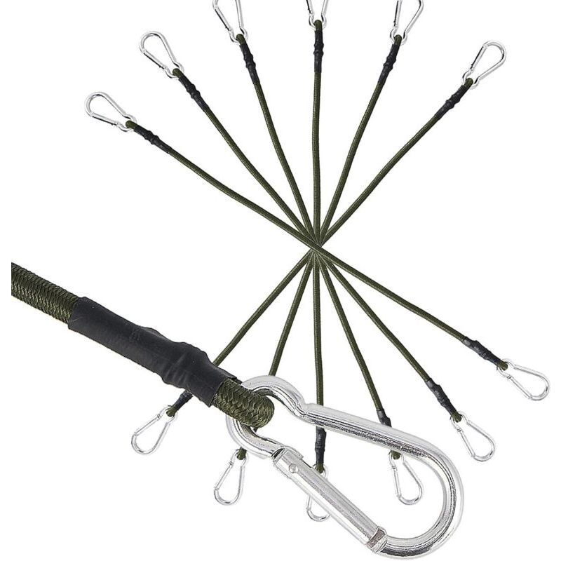 Lot De 6 Tendeurs En Caoutchouc Avec Mousqueton, 120cm Longueur 8mm Épaisseur, Super Élastiques, Avec Crochet En Métal Pour Bagages Vélo Camping