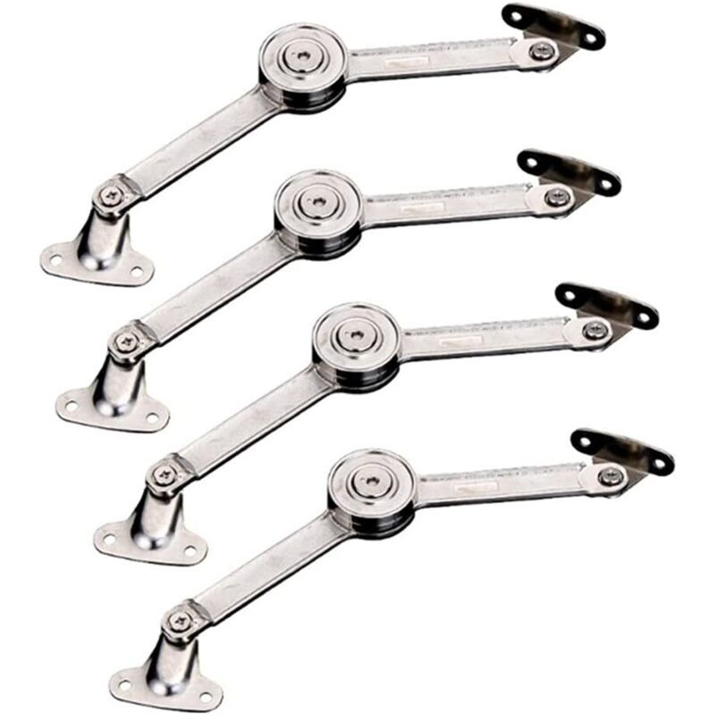 4pcs Hydraulique Arrêter De Manière Aléatoire Charnières Armoire De Cuisine Porte Porte Tige Réglable Charnière Meubles Armoire De Garde-robe Lifting Rabat Rallongez