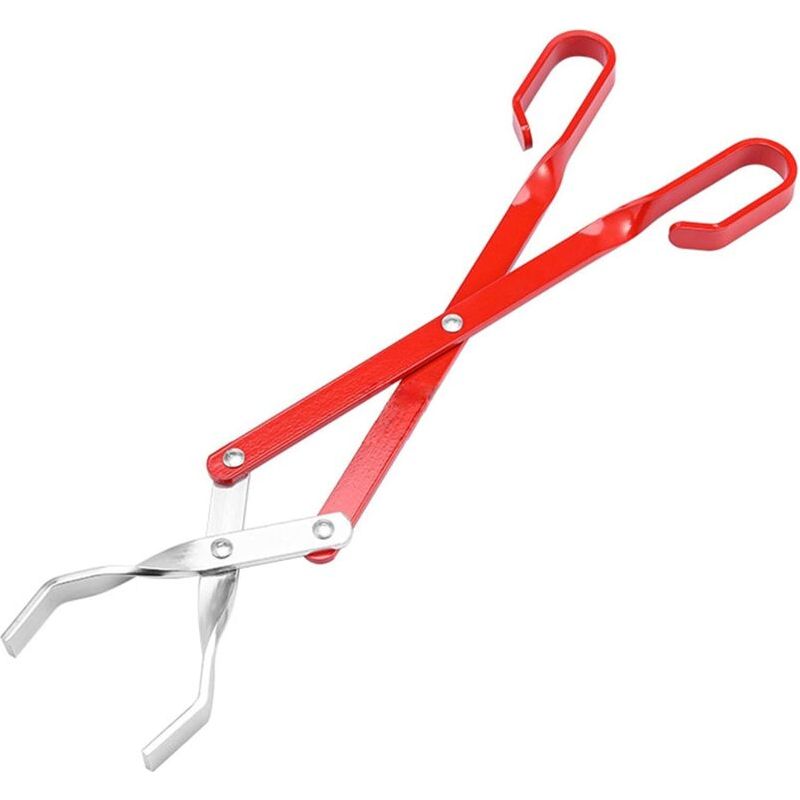 Clip Carbone Poignée Long Poignée Barbecue Pinces Barbecue Outils Bois Carbone Pinces De Nourriture Pinces Peintes Pince En Carbone En Aluminium Pince D'Incendie En Aluminium