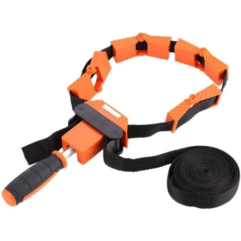 Presse À Cadre, Cadre De Serrage De Ceinture De Reliure En Nylon, Sangle De Serrage Réglable À 4 Mâchoires, Outil De Travail Du Bois Polygones Angle Clip