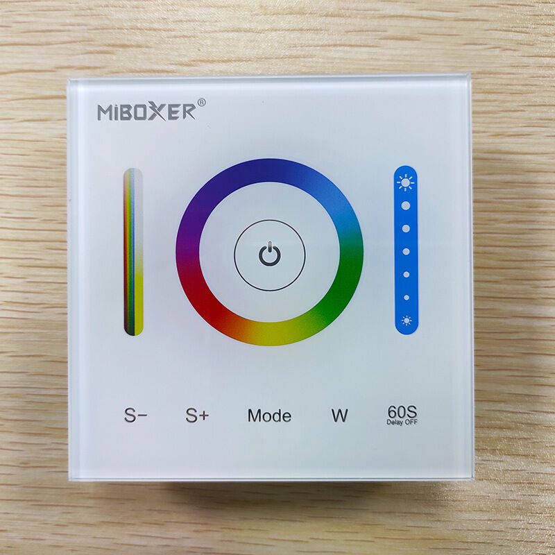 Contrôleur De Panneau Tactile Fixé Au Mur Led Pour La Lumière De Bande Changeante De Couleur De Led De Rvb/rgbw/rgb + Cct Avec Dc 12-24v