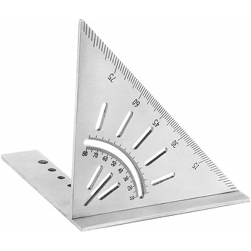 Règle De Menuiserie, Règle De Poche Règle À Glissière En Métal Règle De Traçage De Type T Règle Carrée Règle De Piste En T Règle De Mesure De Marquage