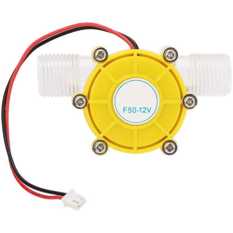 Aougo – Générateur Hydroélectrique 12v – Micro-turbine Manuelle À Filetage Mâle – Puissance Variable Selon Débit D'Eau – Idéal Pour Démonstrations Scientifiques