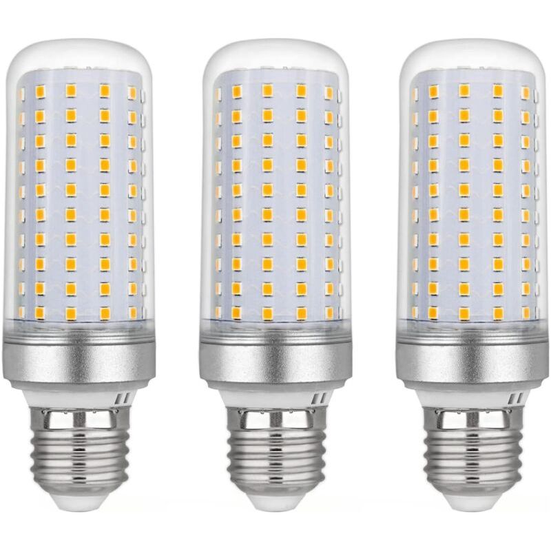 Ampoule Led E27 Maïs 30w, Ac175-265v, Blanc Chaud 3000k 2500lm, Non Dimmable, 300w Ampoule Halogène Équivalent, Ampoule Maïs Led Pour Lustres, Plafonniers, Lampes De Table Et Lampadaires, Lot De 3