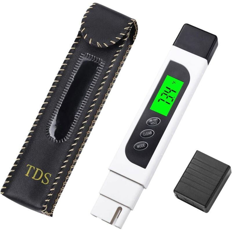 3 En 1 Testeur Numérique De Qualité De L'Eau, Tds, Mètre Ec Et Température - Tds Meter Pour L'Eau Potable, Hydroponie, Piscines, Aquariums