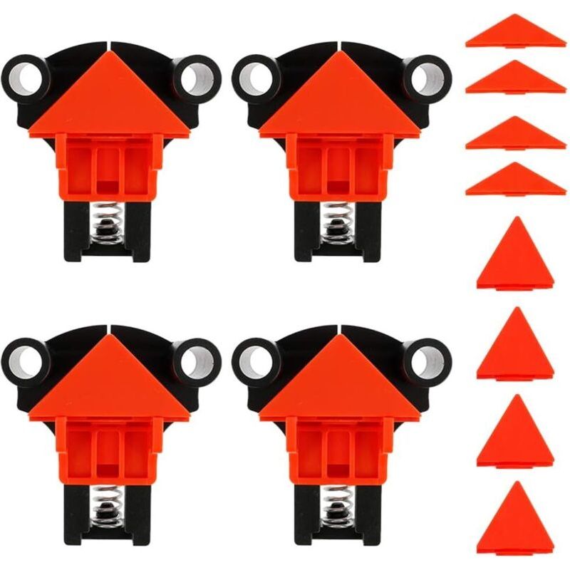 4 Pcs Pince À Angle Droit 60/90/120 Degrés Pince De Réglable Serre Joint Angle Clips De Fixation D'Angle De Cadre Photo Pour Bois Bricolage Outils À Main