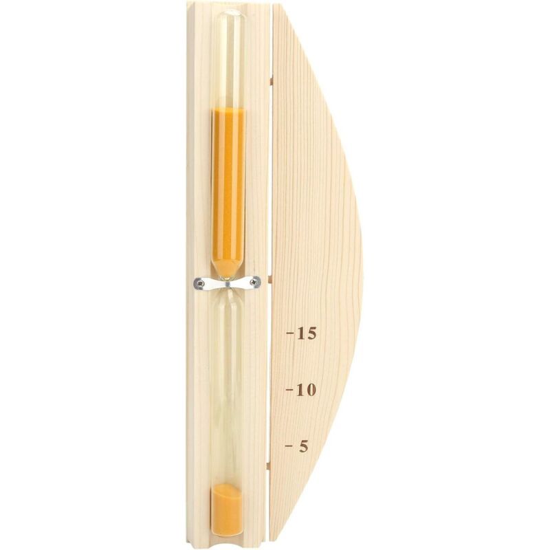 Sablier Sauna En Bois Sauna Hourglass Accessoire De Sauna 15 Minutes Sauna Room Sable Horloge Minuterie En Verre Sablier En Bois Mural