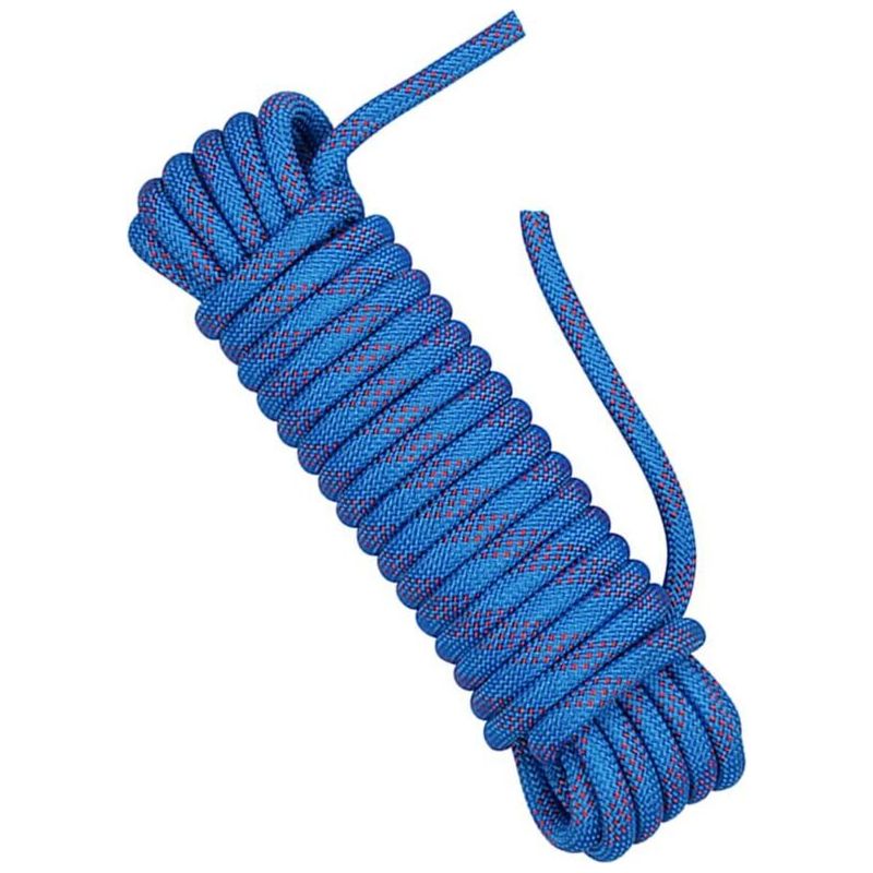 Aougo – Corde D'Escalade 10m 10mm – Fibres De Polyester – Résistance À L'Abrasion – Imperméable Et Séchage Rapide – Force De Traction 20 Kn