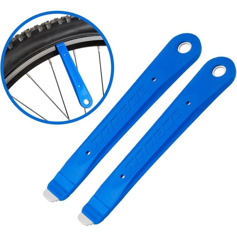 2pcs Outil De Réparation De Levier De Pneu De Vélo Portable Outil De Changement Pour Vtt Vélo De Route Vtt