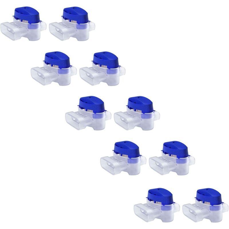 Set De Connecteurs De Câbles Pour Robot Tondeuse - 10 Raccords Remplis De Gel Pour Étendre Ou Réparer Fil Electrique Bas Voltage Tondeuse Automatique - Étanches, Sûrs, Dénudage Inutile