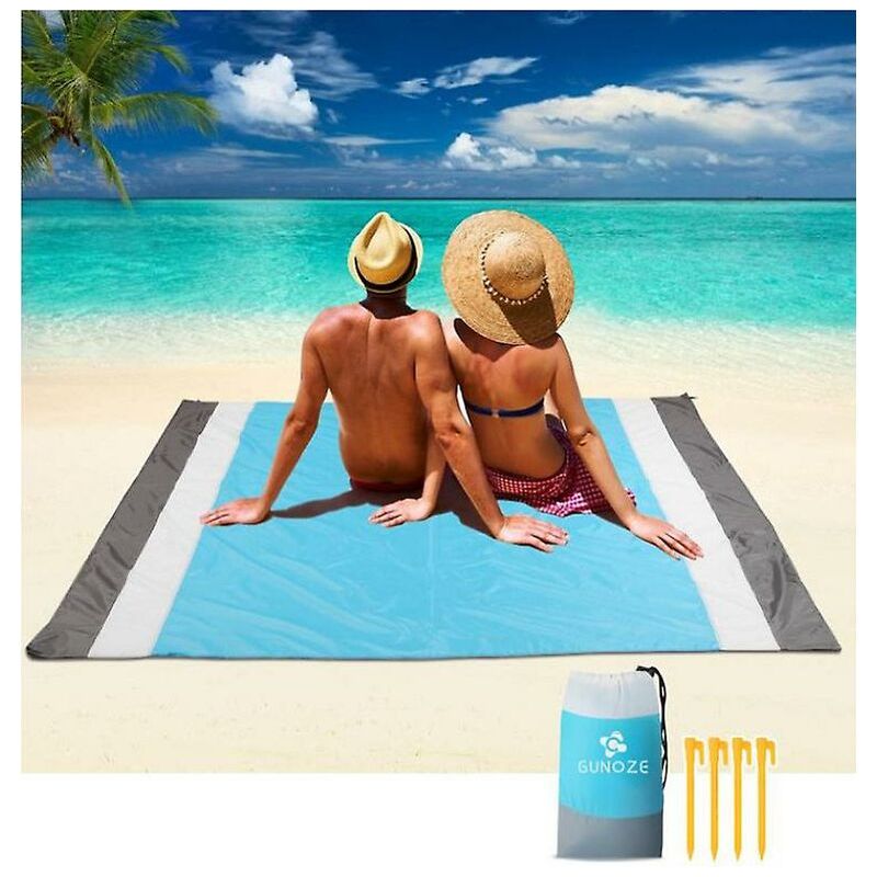 Tapis De Plage Étanche 200 210cm Couverture De Camping Couverture De Plage Extérieure Lavable Et Tapis De Pique-nique Anti-sable Pour Pique-nique Randonnée Camping Plage Voyage