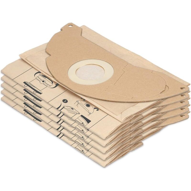 Lot De 20 Sacs D'Aspirateur Compatibles Avec Aspirateurs Kärcher Wd2, Mv2 - Rechange Pour Sacs Kärcher 6.904-322.0