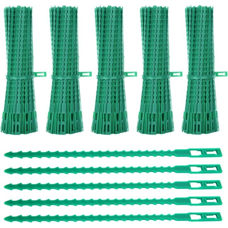 Lot De 500 Attaches De Plantes, 17cm Attaches De Jardin Réglable Liens De Serrage En Plastique Pour Jardin Flexible, Attache Tomates De Câble De Jardin Pour Aider À Soutenir Les Plantes