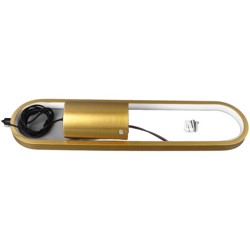Sjlerst Lustre Simple 18 W, Luminaire Suspendu Moderne À 3 Températures De Couleur, 85 À 265 V, Pour Chambre À Coucher, Salon, Doré