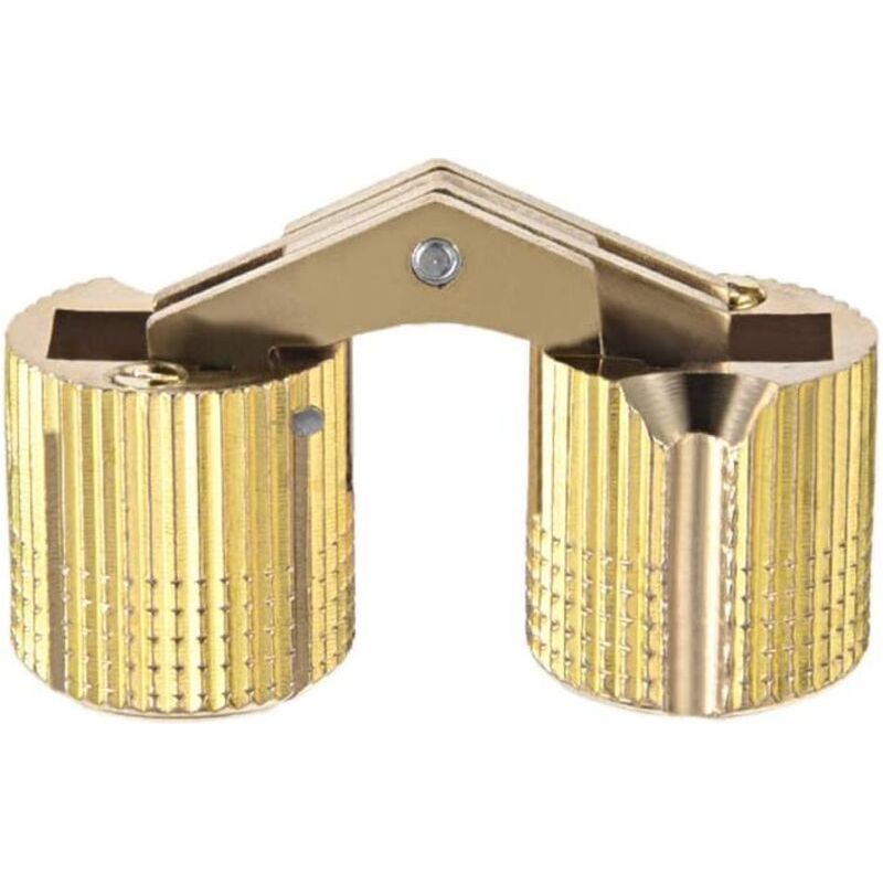 4pcs Charnière Cylindrique Charnière Invisible Porte Placard Armoire Meuble 16mm 180° Angle Ouverture