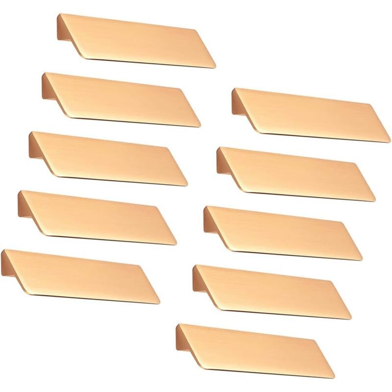 10 Pièces 128mm Entraxe Boutons De Portes Cuisine Armoire Porte Poignées Placard Tiroir Chambre Meubles Tirer, Alliage D'Aluminium, Avec Des Vis, Or