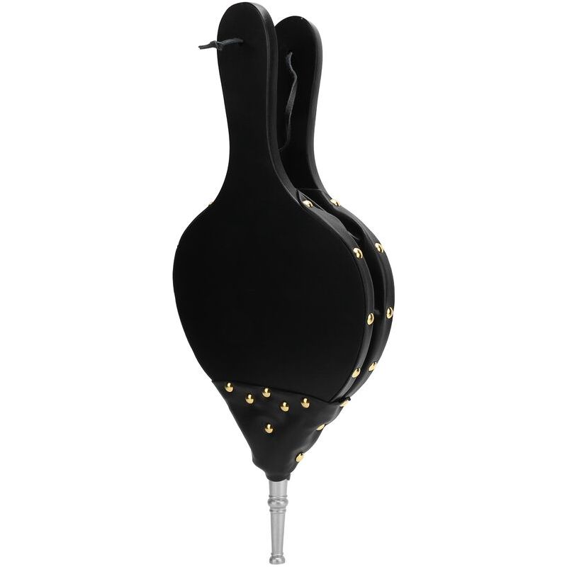 Soufflet De Cheminée Souffleur D'Air En Bois Manuel Pour Camping En Plein Air Barbecue Gril Outils De Feu De Cheminée Buse En Argent
