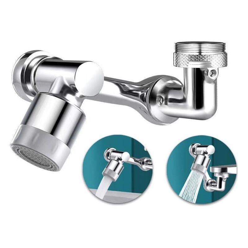 Aérateur De Robinet Pivotant À 1080,2 Modes Réglable Aérateur Pour Robinet,aérateur Grand Angle,mousseur Rotatif,pivotant Tête De Robinet De Cuisine