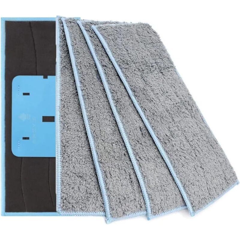 Lot De 4 Chiffons De Nettoyage Lavables Compatibles Avec Irobot Braava Jet M6, Vadrouilles Humides Lavables Réutilisables Compatibles Avec La Série Braava Jet M