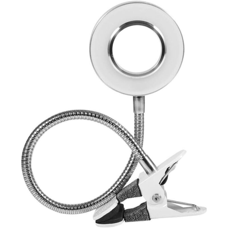 Lampe De Bureau À Led, Lampes De Table Usb Polyvalentes Avec Pince, Lampe De Lecture De Beauté Maquillage Pour Le Dortoir De Bureau/université, Lumière Blanche Et Chaude Réglable