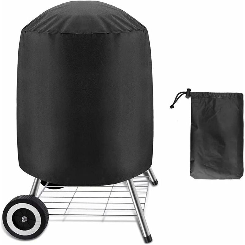 Housse Imperméable Pour Barbecue -rond Housse Barbecue,housse Barbecue Étanche En Tissu Oxford 210d -housse De Protection Anti-ultraviolet Pour Bbq(61 × 70 Cm)