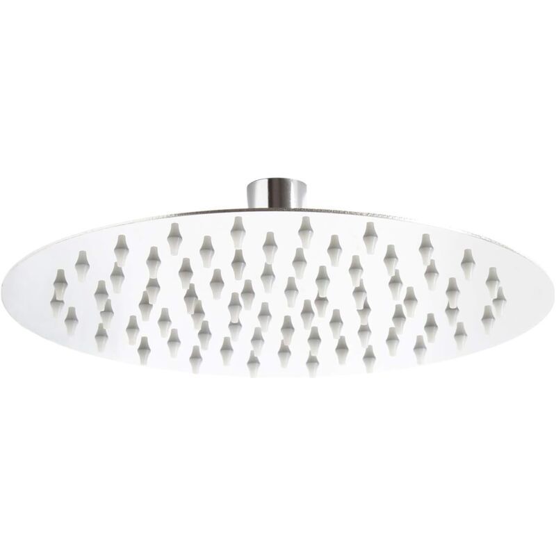 Pommeau De Douche Rond 20 Cm Pomme Jet De Pluie Rainshower Tête De Douche Acier Inoxydable