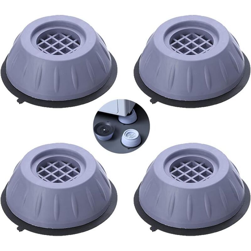 Amortisseurs Lave Linge,4 Pièces Patins Anti Vibration Tampon, Universel Pieds Stabilisateur Piédestal Pour Machine À Laver Et Réfrigérateur Sèche-linge(l)