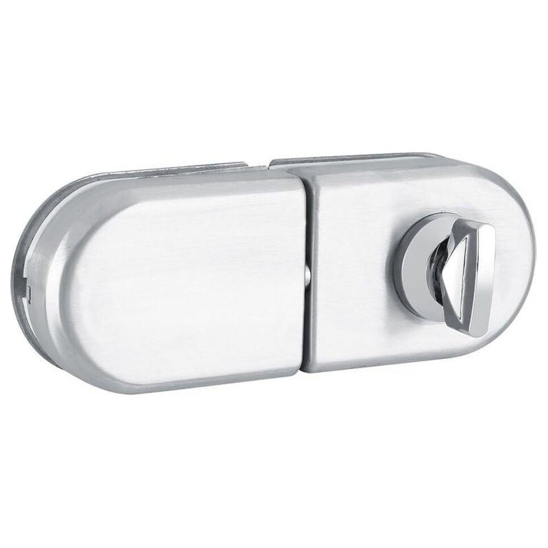 Serrure De Porte De Demi-cercle De 10 12mm Verrou D'Acier Inoxydable Avec Des Clés Pour Porte En Verre Unilatérale Ouvrez / Fermez L'Utilisation De Salle De Bains De Bureau D'Hôtel