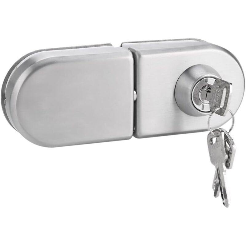 Serrure De Porte Sécurité Anti-vol De Porte En Verre Verrou D'Acier Inoxydable De 1012mm Avec Des Clés Ouvrez/fermez L'Utilisation De Salle De Bains De Bureau D'Hôtel De Maison