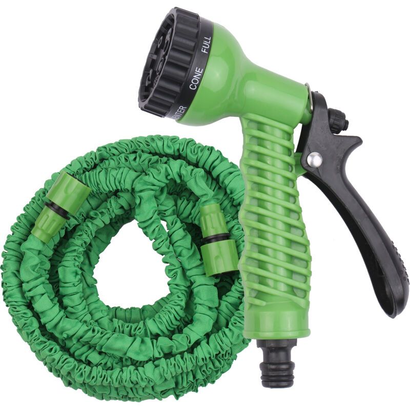 Tuyau Extensible Haute Pression 22.8m 3x Vert Lavage Voiture/jardin