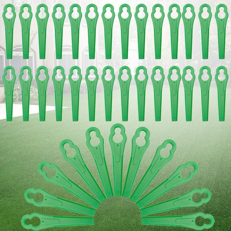 120 Pièces Lames De Rechange Pour Coupe Bordure,tondeuse À Gazon En Plastique Lames,lames De Coupe En Plastique De Remplacement,lames De Grass Trimmer Brush Cutter,lames En Plastique De Rechange