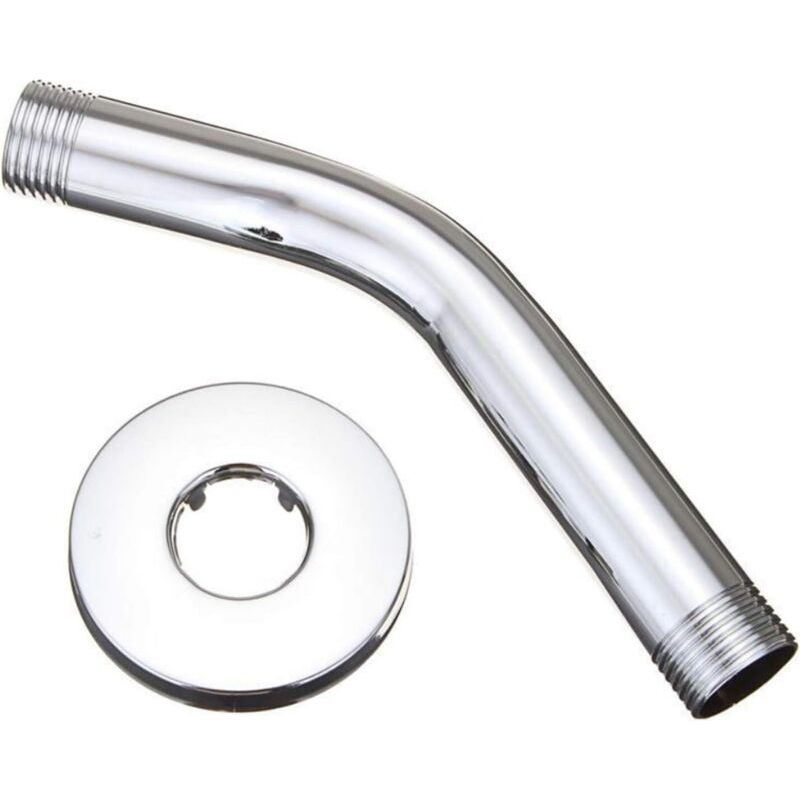 Extension De Bras De Douche En Acier Inoxydable, Extension De Tête De Douche, Bras De Tuyau D'Extension Pour Fixation Murale Pour Pommeau De Douche Fixe, Ne Rouille Pas (chromé)