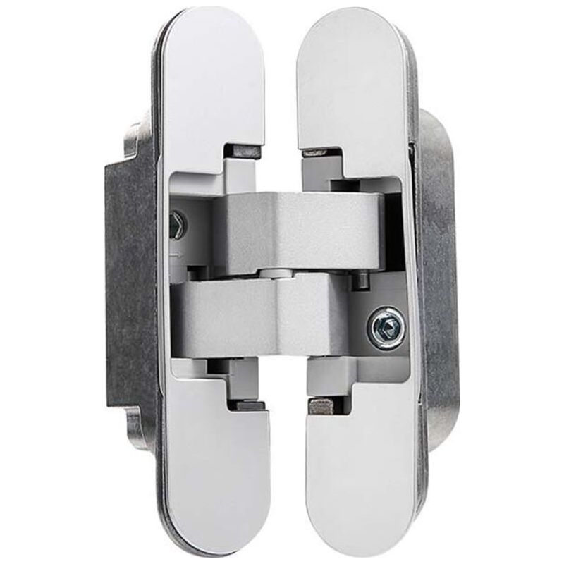 Aougo – Charnière Invisible Pour Portes – Lot De 2 Charnières Cachées – Charge 40 Kg – Ouverture 180º – Installation Facile Pour Bois Et Métal