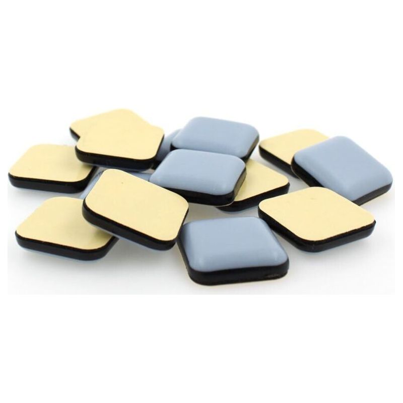 Patins De Meubles En Téflon Ptfe - Carrés - Auto-adhésifs - Différentes Tailles Disponibles (50 Mm, Qté 16)