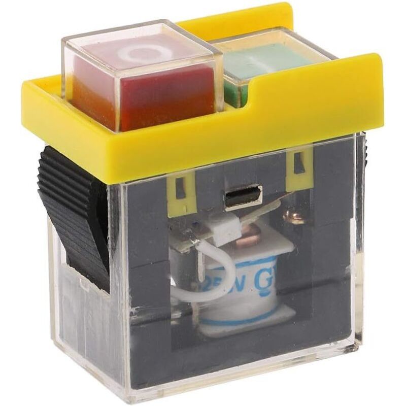 Machine De Bouton-poussoir Électromagnétique De Commutateur Magnétique Imperméable À Ca 250v 6a A Vu Le Foret De Coupeur Sur Off